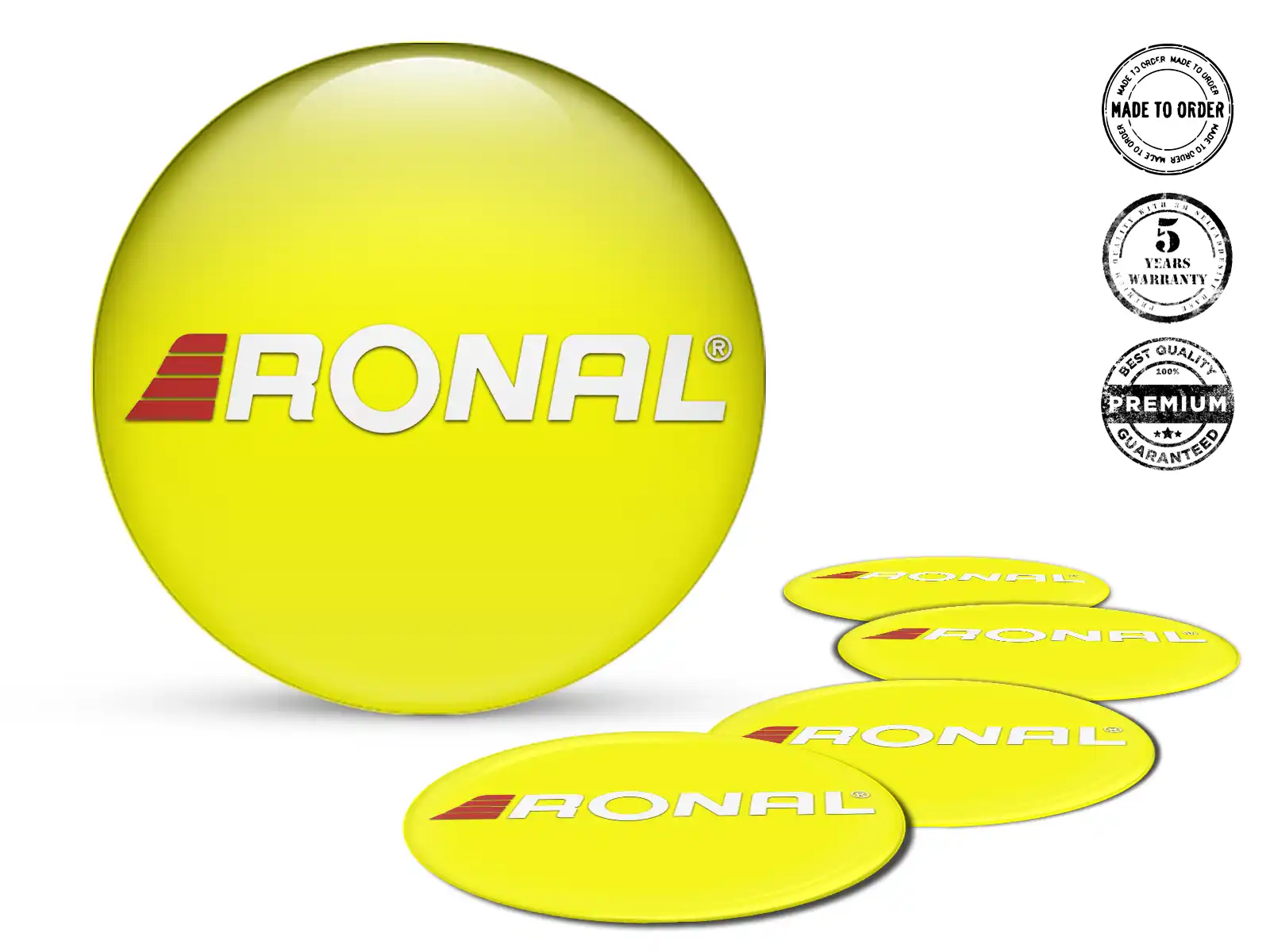 Ronal Gewölbte Sticker Stil Hochwertige Felgenlabels